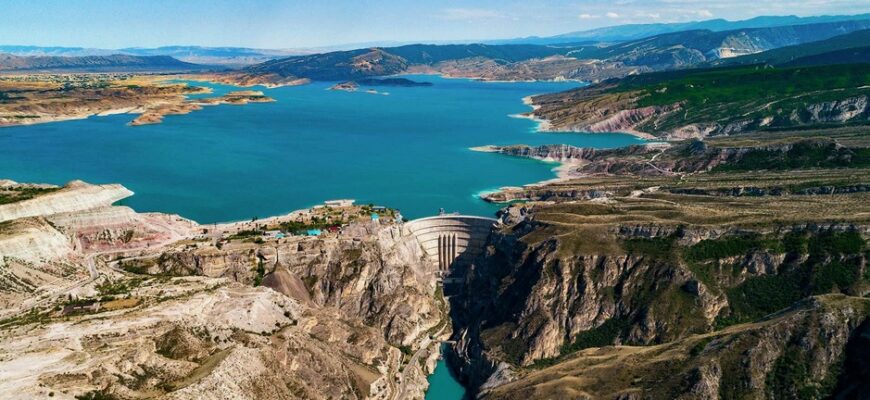 Чиркейское водохранилище Дагестан